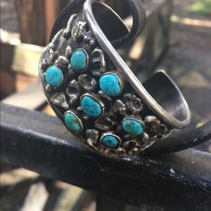Turquoise and Silver Women's Bracelet